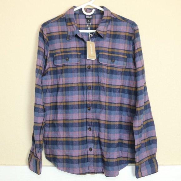 Patagonia Tops - NWT Patagonia Fjord Womens Plaid Flannel Button Down Organic Cotton Sz Medium M